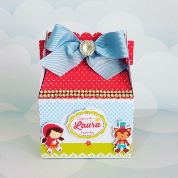 Kit Caixinhas Personalizadas Chapeuzinho Vermelho