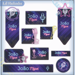 Etiquetas Escolares Personalizadas Balada