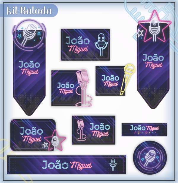 Etiquetas Escolares Personalizadas Balada