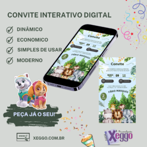 Convite interativo Digital ( todos os temas)